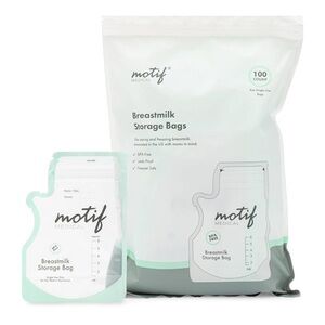 Motif breastmilk storage bags